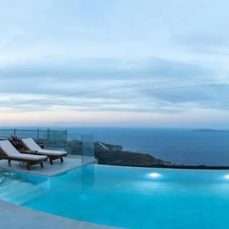 Phos With Panoramic Sea View 빌라 Rodhiá