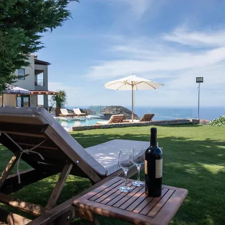 Phos With Panoramic Sea View 빌라