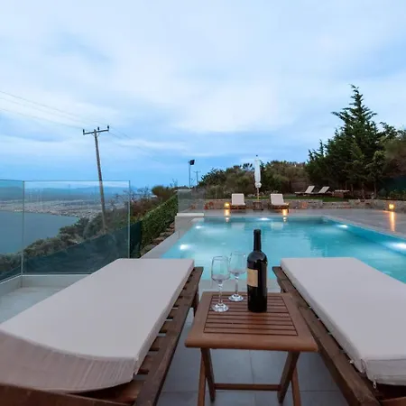 Phos With Panoramic Sea View 빌라 Rodhiá