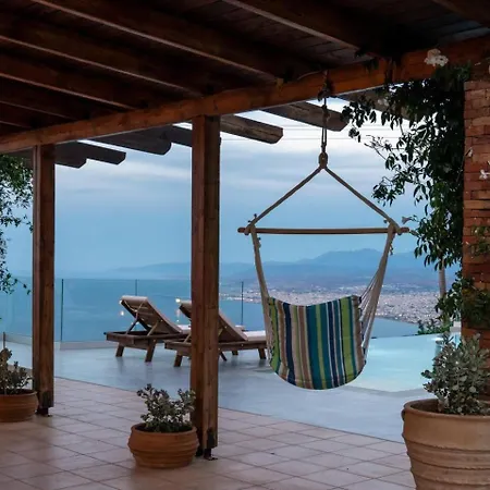 빌라 Phos With Panoramic Sea View *